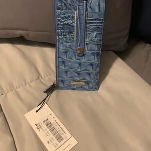 NWT Brahmin electric blue credit card wallet
